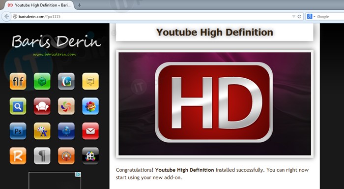 YouTube High Definition
