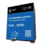 Baterija Ultimatron LiFePO4 litij-ionska, 12.8V, 300Ah, 3840Wh, Bluetooth, integriran Smart BMS, kovinsko ohišje