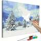 Slika za samostalno slikanje - Snow Christmas Trees 60x40