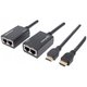 MANHATTAN HDMI UTP Produžni kabel Crno 5cm 207386