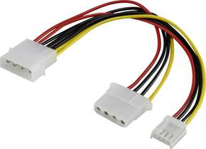 Strujni produžni kabel [1x IDE strujni utikač 4-pol. - 1x IDE strujna utičnica 4-pol.