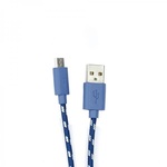 Kabel USB tip A-M=USB tip micro B-M 1.0m Blue - SBOX pleteni