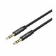 Vention Fabric Braided 3.5mm Male to Male Audio Cable 0,5m, Black VEN-BAGBD VEN-BAGBD