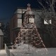vidaXL Božićno drvce sa stupom 1400 LED žarulja toplo bijelo 5 m