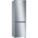 Serie 2, Samostojeći hladnjak sa zamrzivačem na dnu, 176 x 60 cm, Izgled nehrđajućeg čelika, KGN33NLEB - Bosch