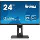 Iiyama XUB2493HS-B4 monitor, IPS, 23.8", 16:9, 75Hz, pivot, HDMI, Display port