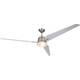 CasaFan Eco Aviatos 162 BN-SL stropni ventilator (Ø) 162 cm Boja krila: srebrno-siva Kućište: krom (brušeni) boja
