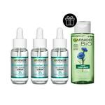 Garnier Skin Naturals Hyaluronic Aloe Replumping Super Serum Set 3x serum za lice 30 ml + micelarna voda 100 ml za žene