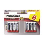 Panasonic alkalna baterija LR6EPS, Tip AA, 1.5 V/21.5 V/41.5 V/5 V