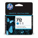 HP 712 29-ml Cyan DesignJet Ink Cartridge, tinta, Original [3ED67A]