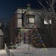 vidaXL Božićno drvce s metalnim stupom 1400 LED žarulja raznobojno 5 m