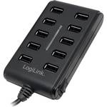 LogiLink UA0125 10 ulaza USB 2.0 hub crna