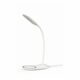 Gembird Desk lamp with wireless charger, white GEM-TA-WPC10-LED01WH GEM-TA-WPC10-LED01WH