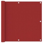 vidaXL Balkonski zastor crveni 90 x 500 cm od tkanine Oxford