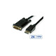 Roline VALUE DisplayPort kabel, DP-VGA M/M, 2.0m, crni 11.99.5802