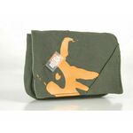 Bilora Cotton green zelena pamučna torbica za kompaktne fotoaparate pouch case small bag for compact camera