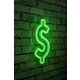 Ukrasna plastična LED rasvjeta, Dollar Sign - Green