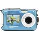 GoXtreme Reef Blue digitalni fotoaparat 24 Megapixel plava boja Full HD video, vodootporno do 3 m, podvodna kamera, otporan na udarce, s ugrađenom bljeskalicom