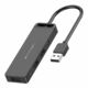 Hub USB 3.0 3-Port with Sound Card 2x TRS 3,5mm CHIBB 0.15m Black