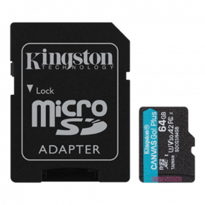 KINGSTON Canvas Go! Plus 64GB MicroSDXC 70 MB/s SDCG3/64GBSP