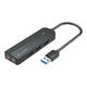 USB 3.0 3-portni koncentrator sa zvučnom karticom i strujnim adapterom Vention CHIBB 0,15 m crni