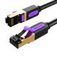 Kategorija 7 SFTP mrežni kabel Vention ICDBD 0,5 m crni