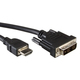 Roline VALUE DVI kabel, DVI-D (18+1) M na HDMI M