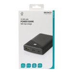 DELTACO power bank 10 000 mAh, 1x USB-C PD, 1x USB-A Fast Charge