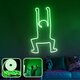 Opviq dekorativna zidna led svjetiljka, Happiness - XL - Green