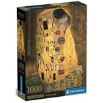 Klimt: Muzejska zbirka poljubaca s posterom puzzle od 1000 dijelova - Clementoni