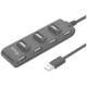 Equip-Life USB Hub - 128957 (7 Port, USB2.0, USB napajanje, kompaktan dizajn, crna)