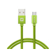 Swissten USB - micro USB kabel, zeleni, 1,2m