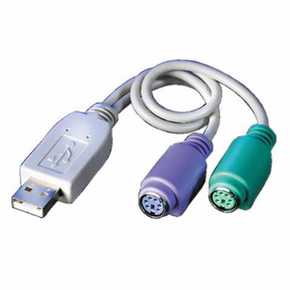 USB kabel na 2x PS2 port