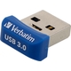 USB memorija, 32GB, USB 3.0, 80/25MB/sec, VERBATIM "NANO STORE ´N´ STAY"