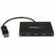 USB Hub Startech MSTDP124DP Black