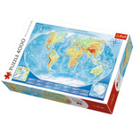 Velika zemljopisna karta svijeta puzzle 4000kom - Trefl