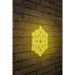 Ukrasna plastična LED rasvjeta, Snowflake - Yellow