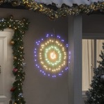 vidaXL Božićno svjetlo zvjezdani prasak 140 LED višebojno 17 cm