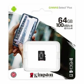 Kingston Canvas Select Plus 64GB MicroSDXC memorijska kartica