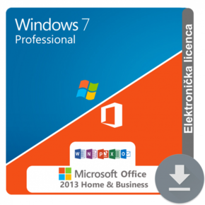 Windows 7 Professional + MS Office 2013 Home and Business ESD kombo