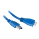 USB kabel 3.0 A-B Micro kabel 1.8m, A Male - Micro B Male, black (NKA-0638)