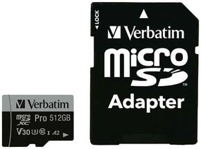 Verbatim Pro microsdxc kartica 512 GB UHS-Class 3 4K video podrška