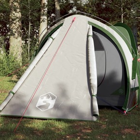 VidaXL Šator za kampiranje za 2 osobe zeleni 320x140x120 cm taft 185T