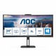 AOC CU34V5CW monitor, MVA/VA, 34", 21:9, 3440x1440, 100Hz, pivot, USB-C, HDMI, Display port, USB