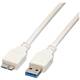 Value USB kabel USB 3.2 gen. 1 (USB 3.0) USB-A utikač, USB-Micro-B utikač 0.80 m bijela sa zaštitom 11.99.8873