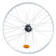 Stražnji kotač nexus 7 za gradski bicikl elops 540 dvostruka stijenka srebrni