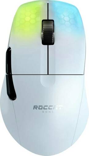 Roccat KONE Pro Air bežični miš za igranje Bluetooth® optički bijela 5 Tipke 19000 dpi osvjetljen