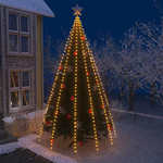 vidaXL Mrežna rasvjeta za božićno drvce s 500 LED žarulja IP44 500 cm