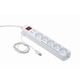 Gembird Surge protector with Master Slave function, white color GEM-PCW-MS2G