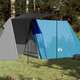 vidaXL Šator za kampiranje za 3 osobe plavi 465x220x170 cm taft 185T